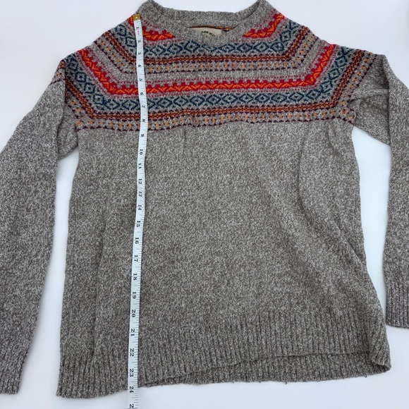 O’Hanlon Mills Fair Isle Sweater Wool Blend Nordic Knit Gray Women’s M - Picture 6 of 10